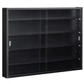 5-Tier Wall Shelf Display Cabinet with Glass Doors and 4 Adjustable Shelves