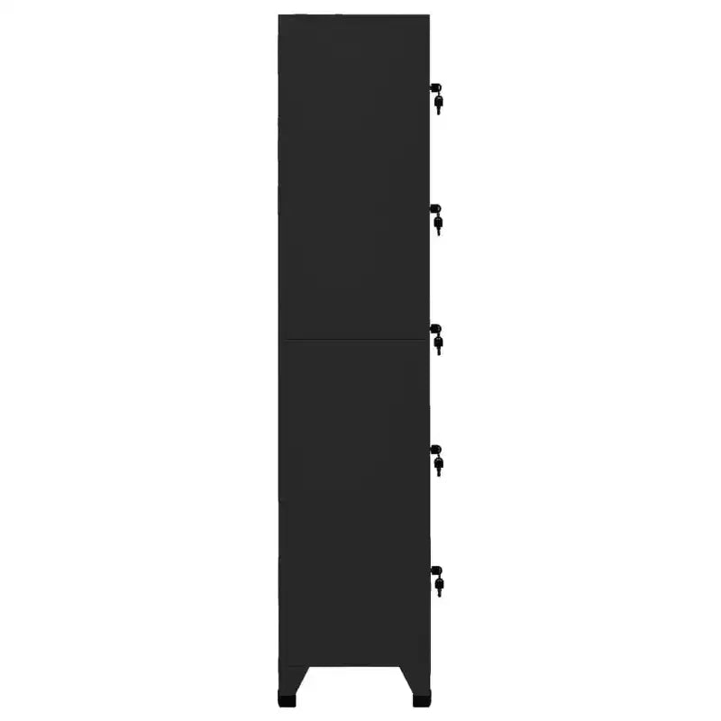 Libreria in Legno Massello di Pino Marrone/Bianco con 2 Cassetti e 4 Ripiani
