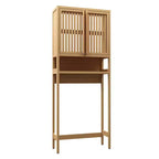 Over The Toilet Storage Cabinet, Freestanding Space Saver Toilet Rack With Open Shelf, Bathroom Cabinet Organizer For Laundry Room Bathroom
