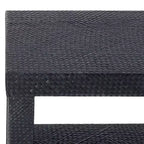 Consolle a 2 ripiani naturale/blu marino/turchese – Stile costiero, 1 pezzo