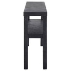 Consolle a 2 ripiani naturale/blu marino/turchese – Stile costiero, 1 pezzo