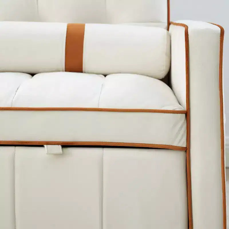 Divano letto estraibile in velluto grigio, 2 posti, larghezza 141 cm