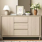 Heynemo Modern Storage Cabinet with 2 Doors, 3 Drawers & Framed Edge Design