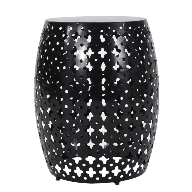 Large Iron Side Table - Black As Shown