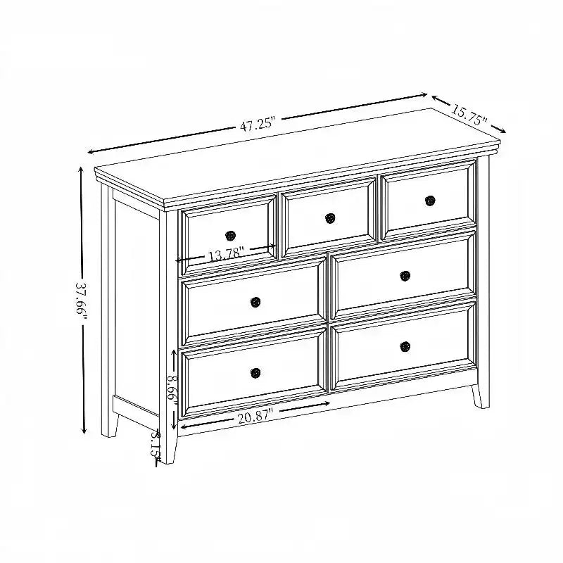 Cassettiera in legno con 7+3 cassetti beige/nera/bianca, montaggio a 1 persona