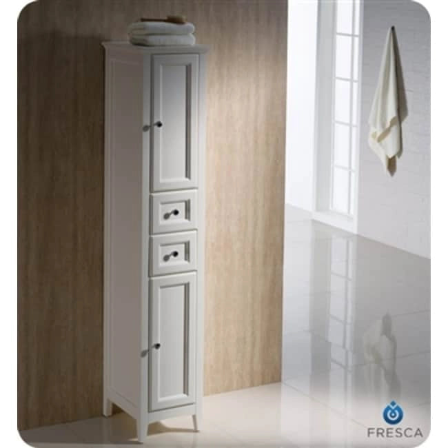 Colonna indipendente da bagno per biancheria in MDF da 68 in
