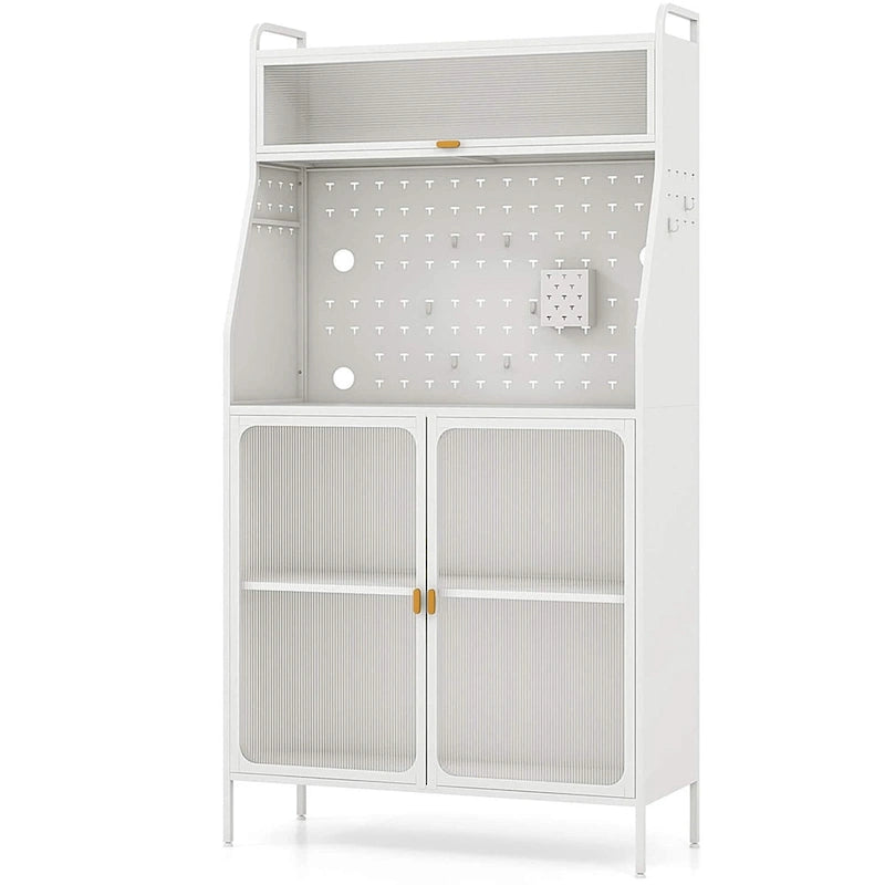 Costway 5-tier Metal Kitchen Bakers Rack with Pegboard 8 Hooks - See Details