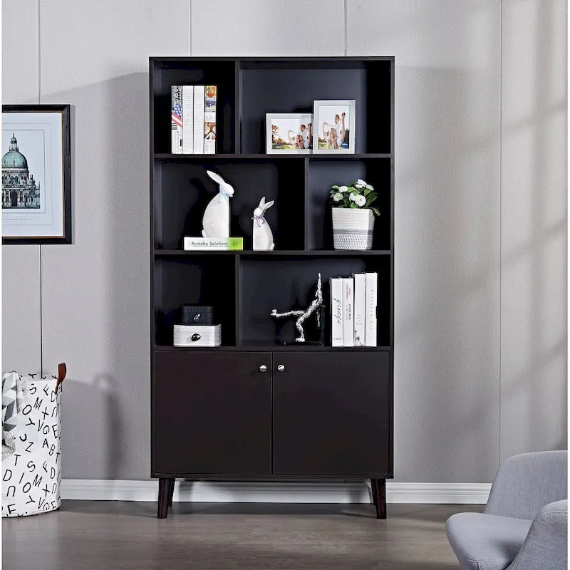 Bücherregal mit Türen