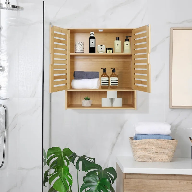 Bad-Wandschrank mit verstellbarem Regalboden und Doppeltüren