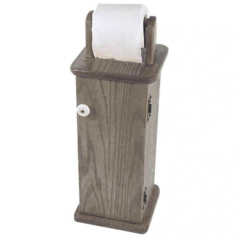 Mobiletto porta carta igienica in rovere