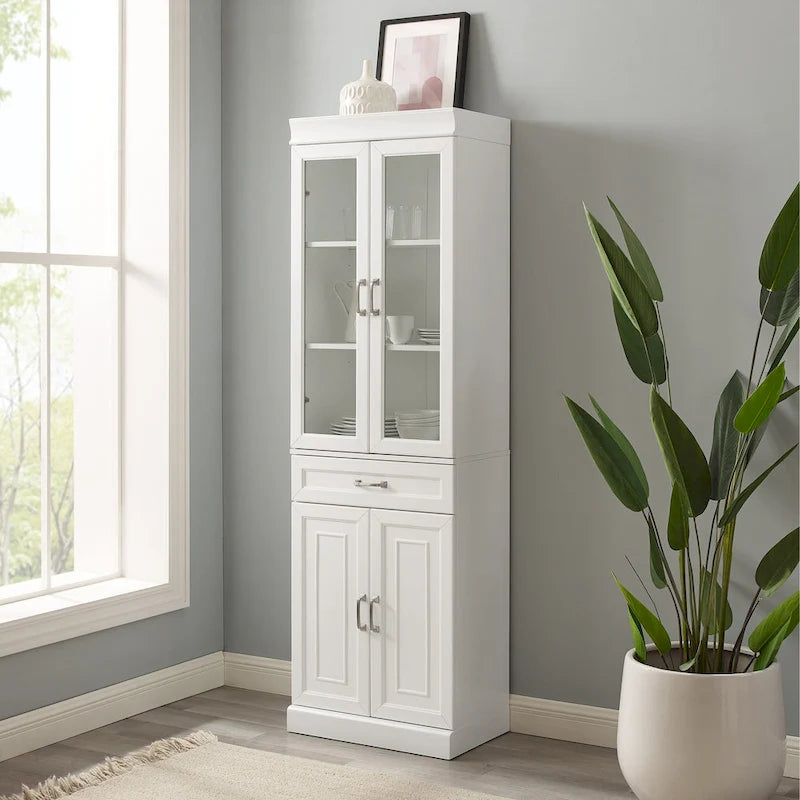 Crosley Stanton Glass Door Pantry - 14.5x23.75x78