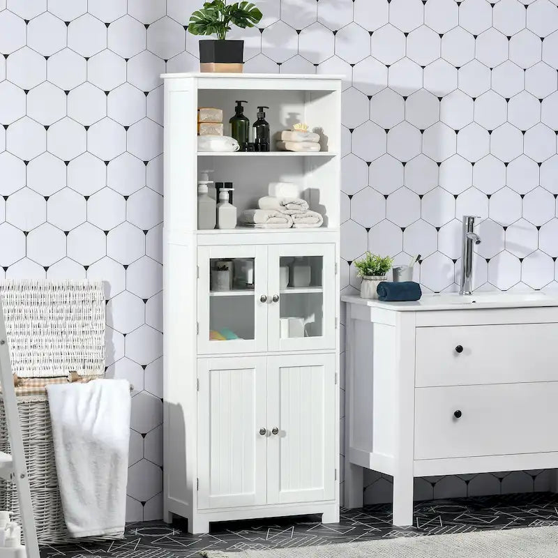Credenza da 63 in con alzata, dispensa da cucina, mobile contenitore indipendente