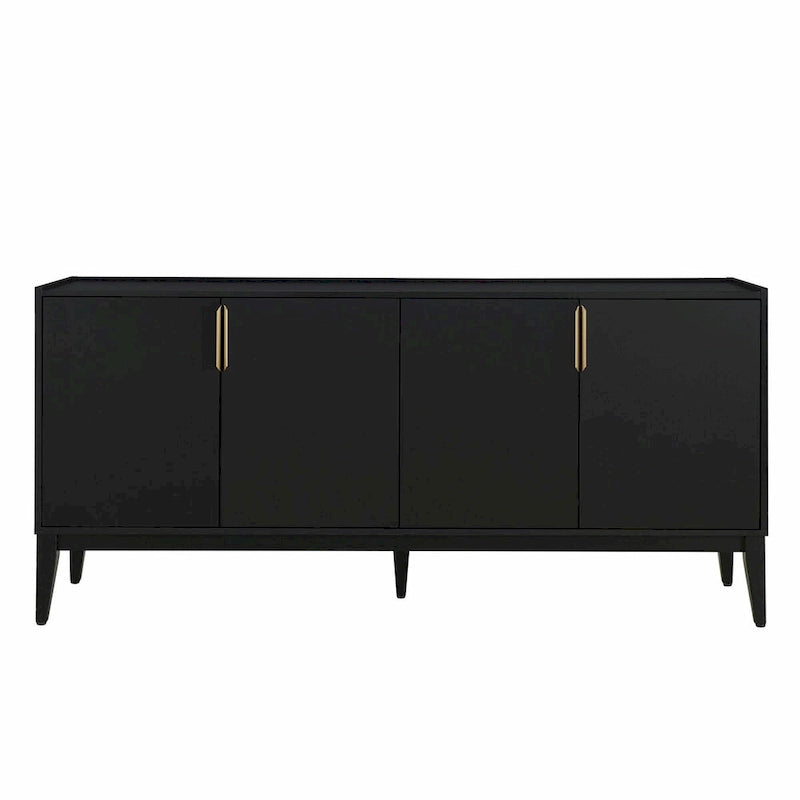 Credenza contenitore in legno con 4 ante