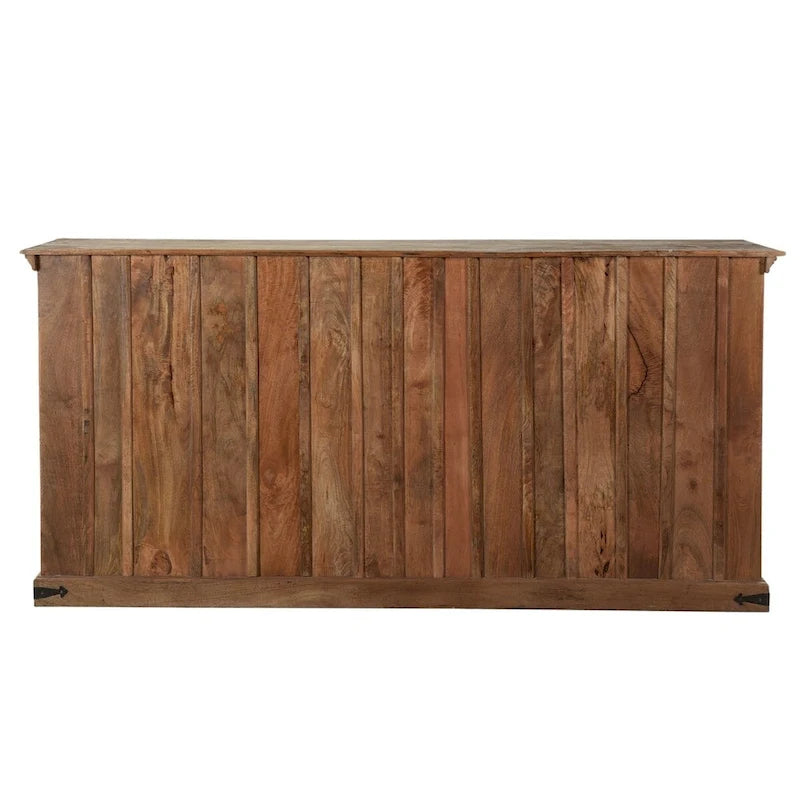 Credenza buffet in legno massello con 4 ante, 89 in