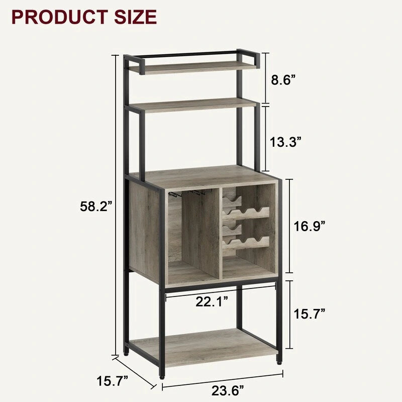 Scaffale indipendente per cucina