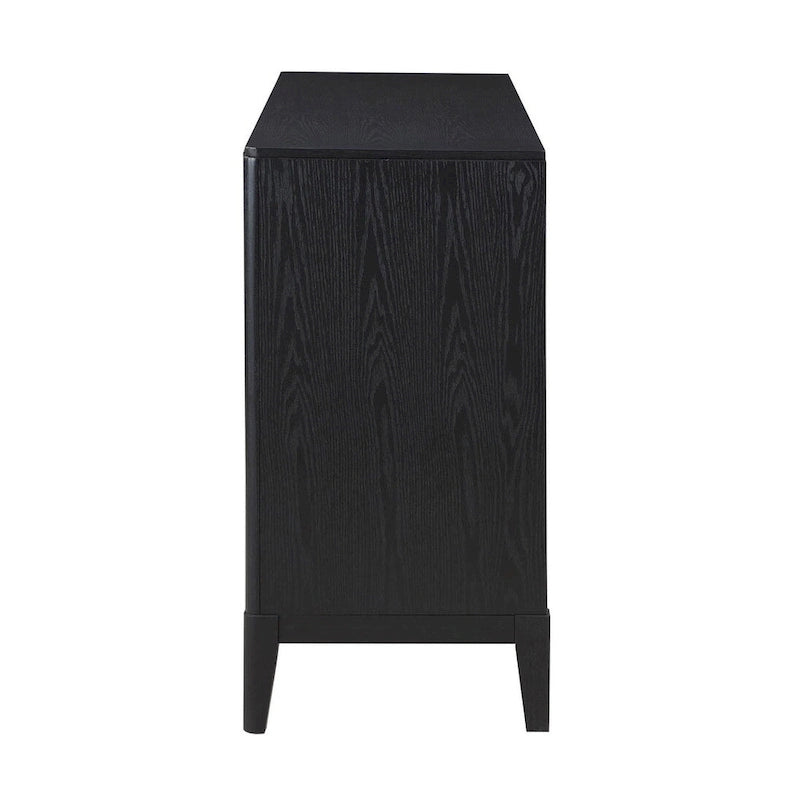 Buffet noir à 2 tiroirs