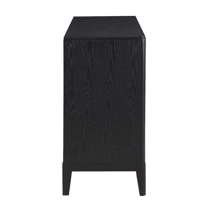Buffet noir à 2 tiroirs