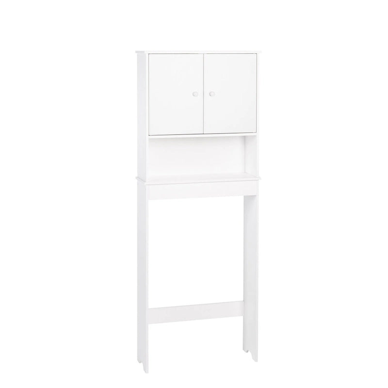 Mobiletto pensile salvaspazio per medicinali da bagno sopra il WC, bianco
