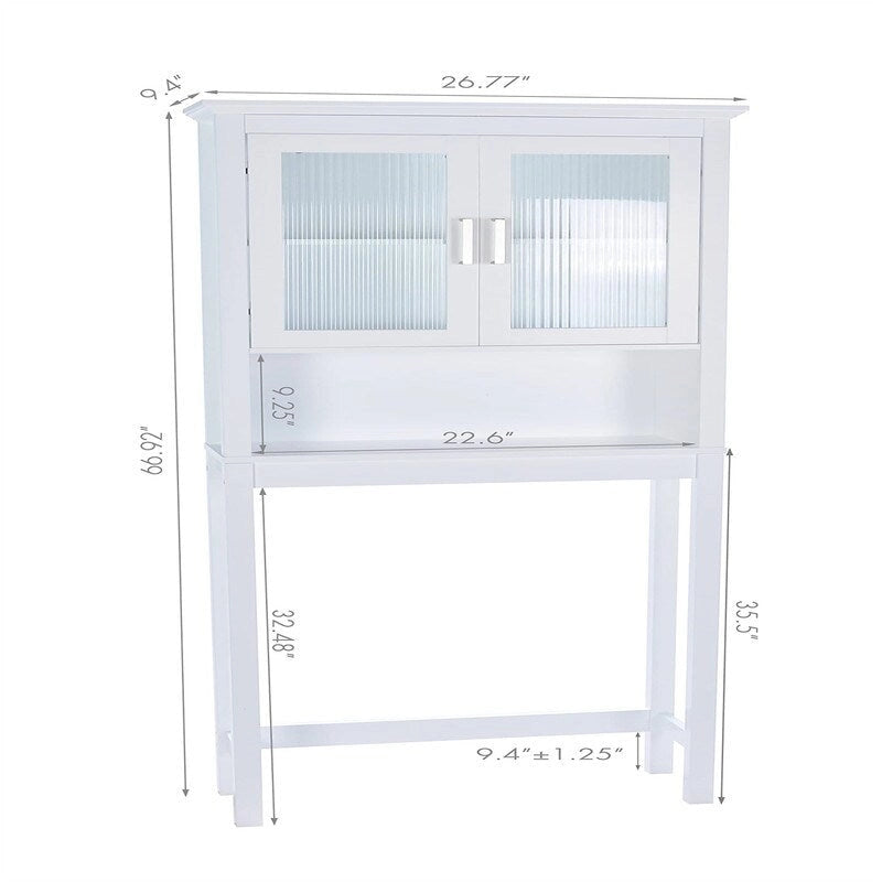 Mobile contenitore sopra il WC, 9.4 in P x 26.77 in L x 66.92 in H